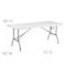 Flash Furniture White Pop Up Canopy Tent and Bi-Fold Table Set JJ-GZ10183Z-WH-GG - alternate 7